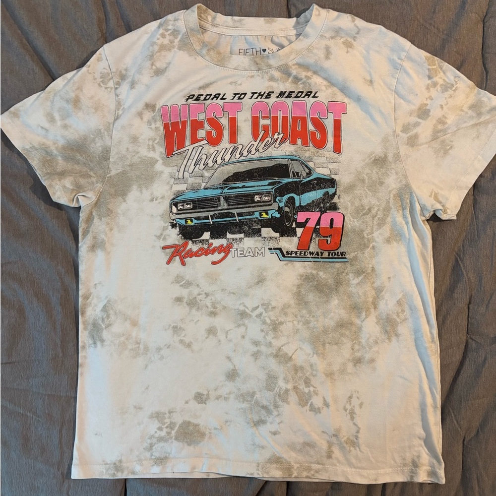 Fifth Sun Gray Classic Car Graphic Tee